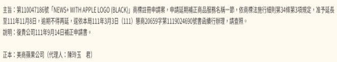 申請延期補正實際案例：